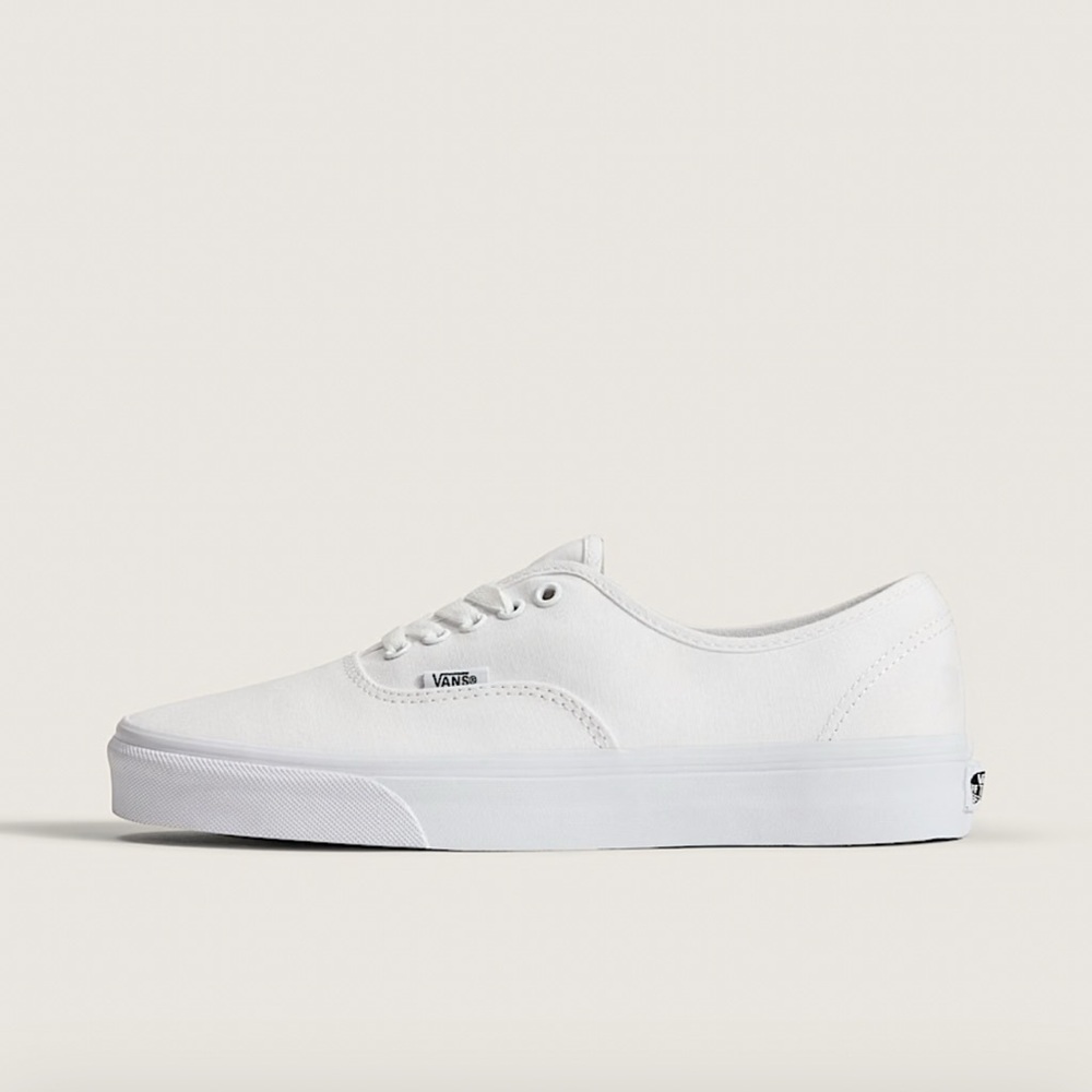 Vans Authentic Men's White Canvas Sneakers